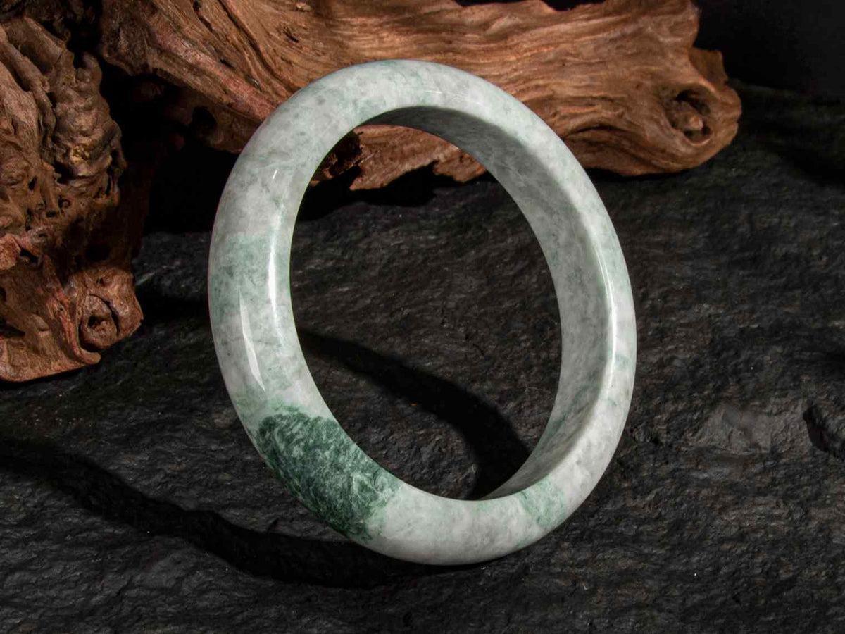 Jadeite Jade Bangle 64mm | SC0244