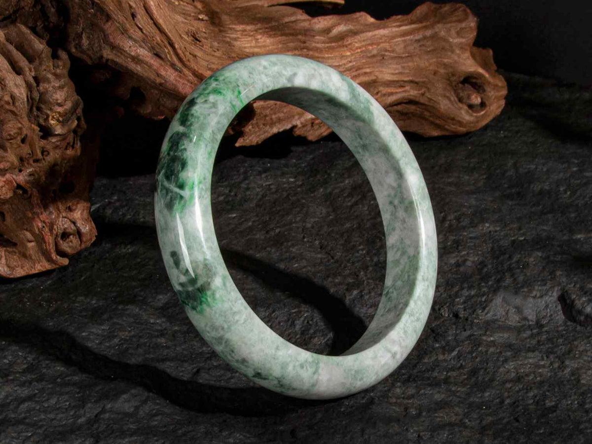 Jadeite Jade Bangle 64mm | SC0245
