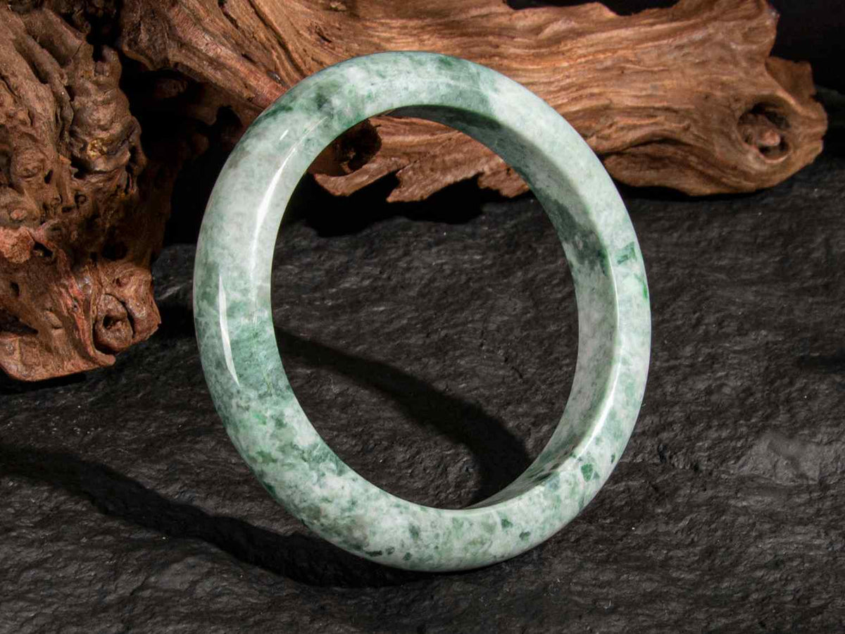 Jadeite Jade Bangle 65mm | SC0256