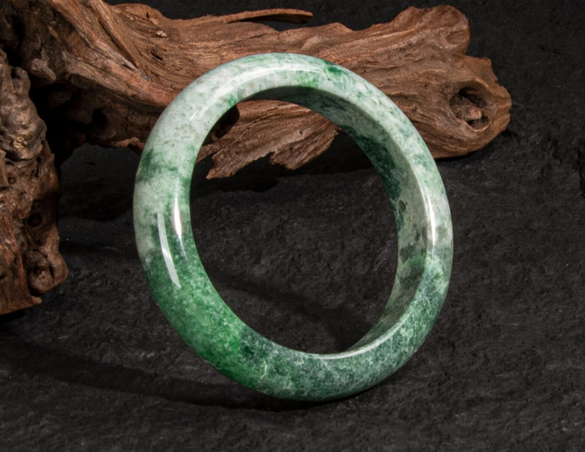 Jadeite Jade Bangle 60mm | SC0078