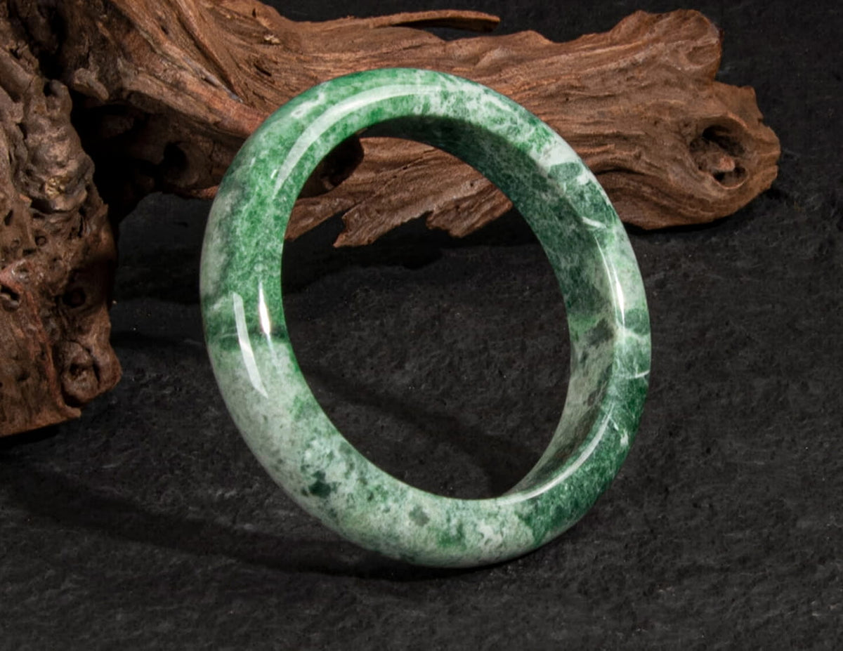 Jadeite Jade Bangle 60mm | SC0078