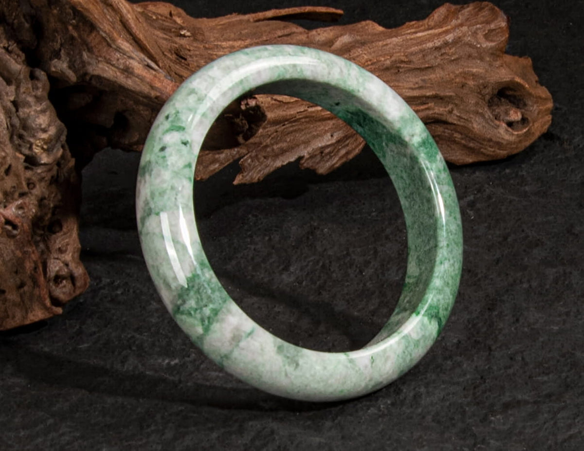 Jadeite Jade Bangle 60mm | SC0087