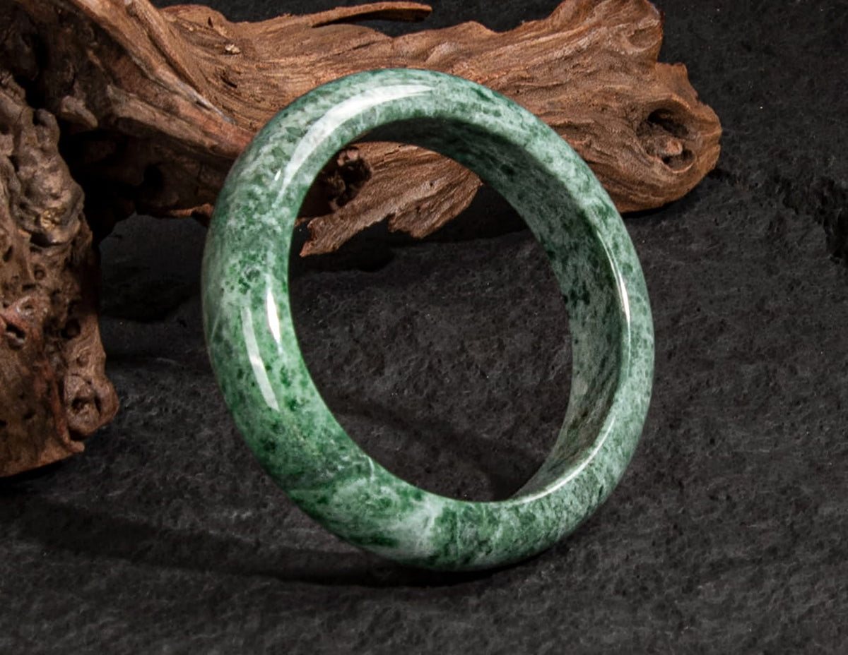 Jadeite Jade Bangle 60mm | SC0088