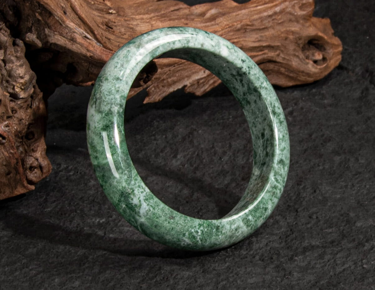 Jadeite Jade Bangle 60mm | SC0088