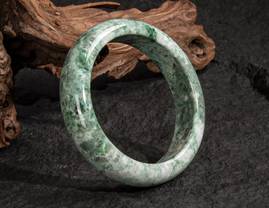 Jadeite Jade Bangle 60mm | SC0098