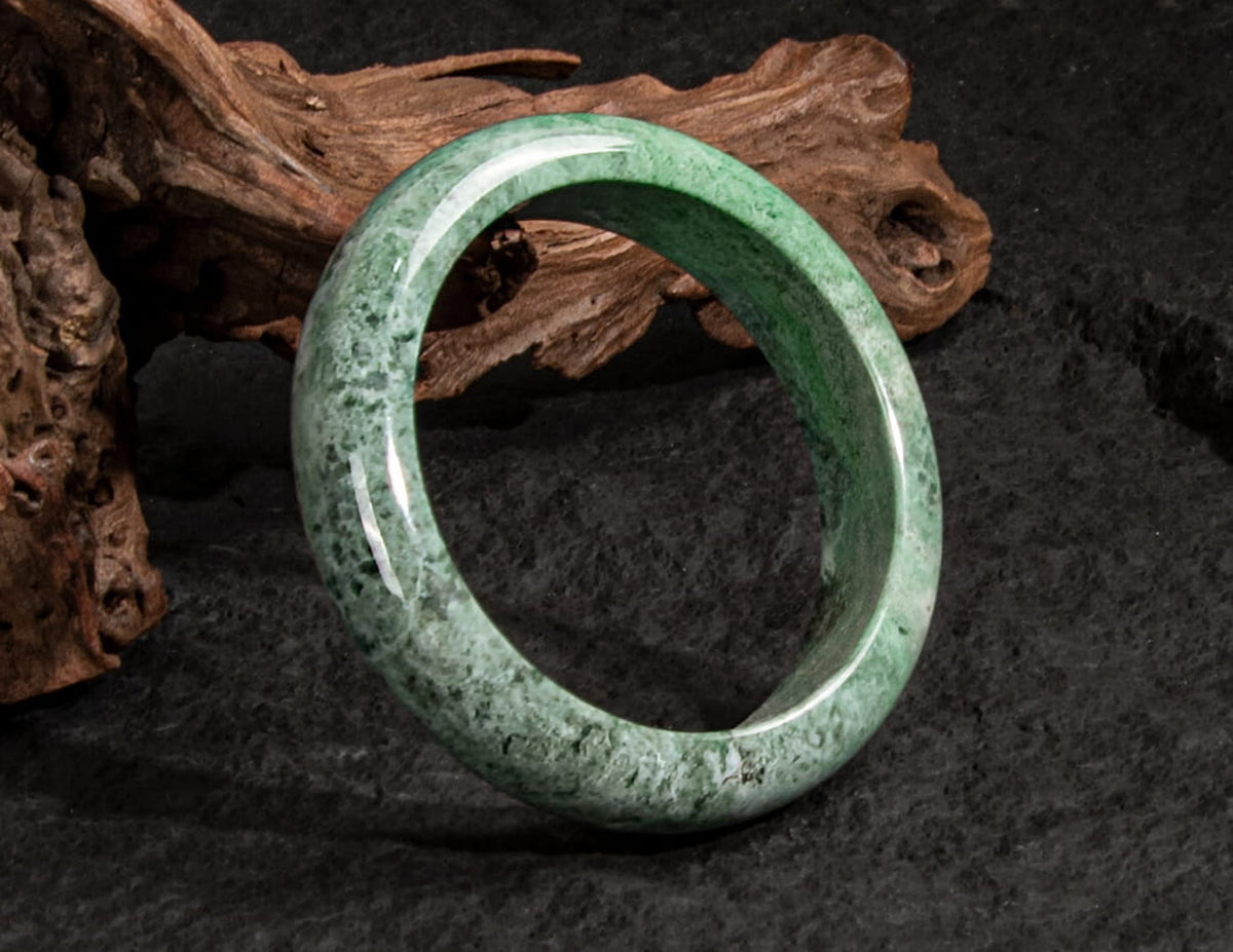 Jadeite Jade Bangle 60mm | SC0099