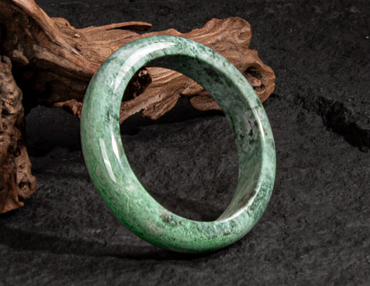 Jadeite Jade Bangle 60mm | SC0099