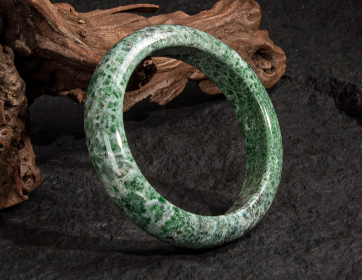 Jadeite Jade Bangle 60mm | SC0101