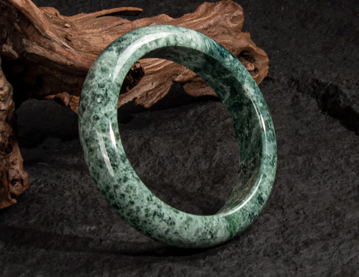 Jadeite Jade Bangle 60mm | SC0116
