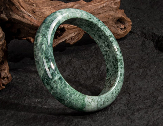 Jadeite Jade Bangle 60mm | SC0116