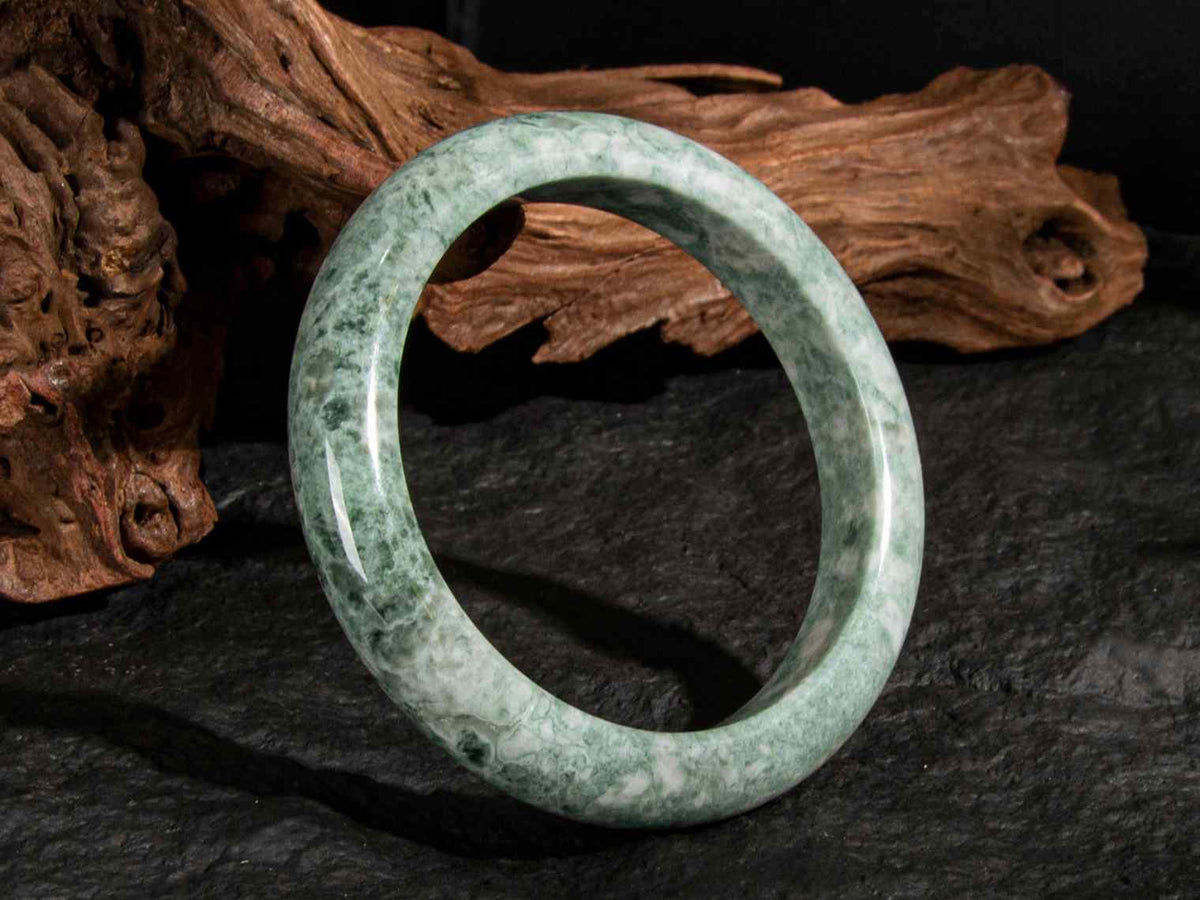 Jadeite Jade Bangle 62mm | SC0220
