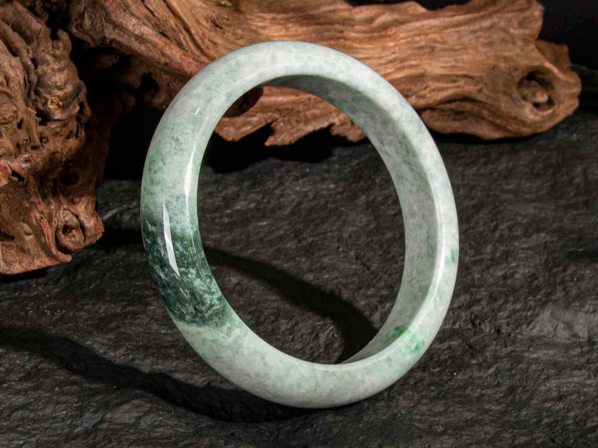 Jadeite Jade Bangle 64mm | SC0248