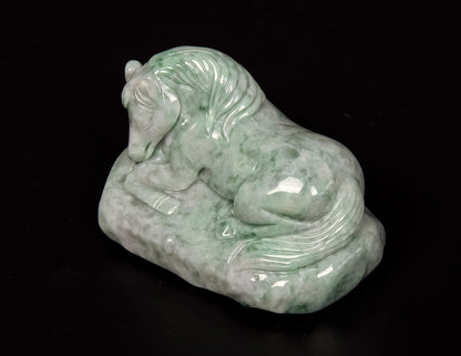 Jadeite Lying Horse Tea Pet 2.4" | SC0145