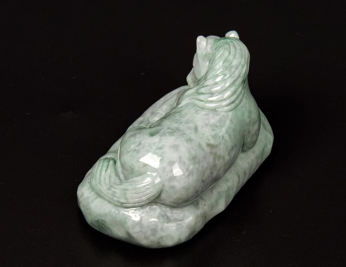 Jadeite Lying Horse Tea Pet 2.4" | SC0145