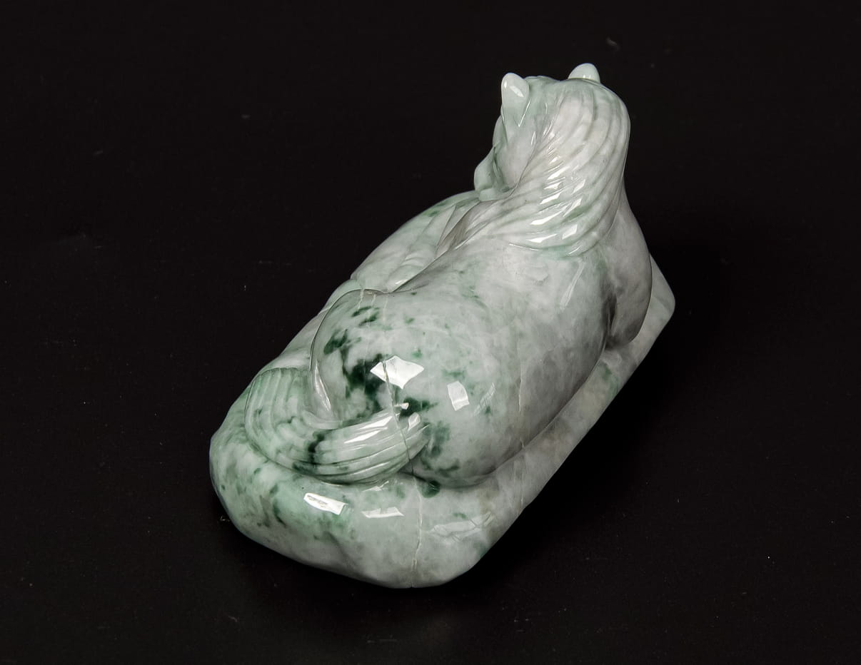 Jadeite Lying Horse Tea Pet 2.4" | SC0146