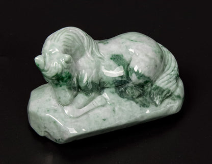 Jadeite Lying Horse Tea Pet 2.4" | SC0147
