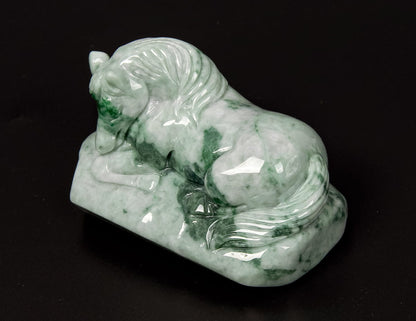 Jadeite Lying Horse Tea Pet 2.4" | SC0147