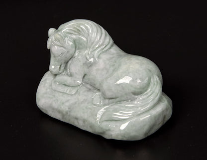 Jadeite Lying Horse Tea Pet 2.4" | SC0148