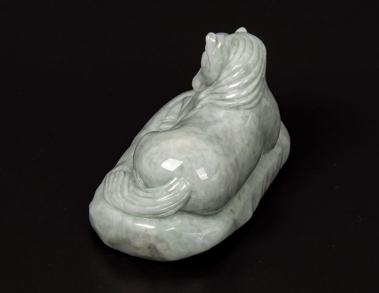 Jadeite Lying Horse Tea Pet 2.4" | SC0148