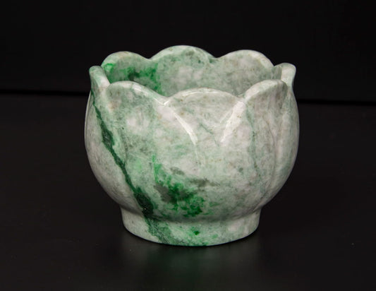 Jadeite Jade Lotus Cup 55mm | SC0118