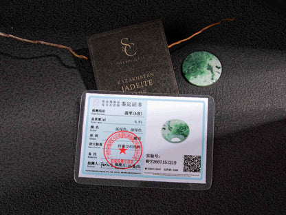 Jadeite Jade Sample Disk | SC0259