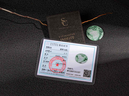 Jadeite Jade Sample Disk | SC0260