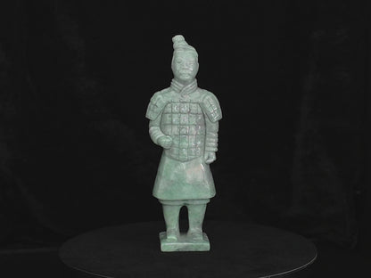 Jadeite Jade Terracotta Soldier 5" | SC0142