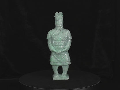 Jadeite Jade Terracotta Soldier 5" | SC0133